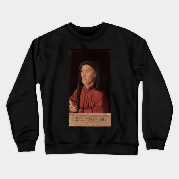 portrait of a young man 1432 - Jan van Eyck Crewneck Sweatshirt by Kollagio